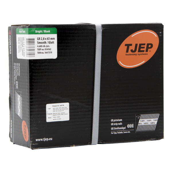 TJEP GR 28/63 Stripnagel D-Kop Glad 34° Blank, Jumbobox