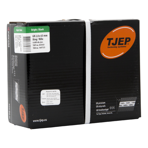 TJEP GR 28/63 Stripnagel D-Kop Ring 34° Blank, Jumbobox