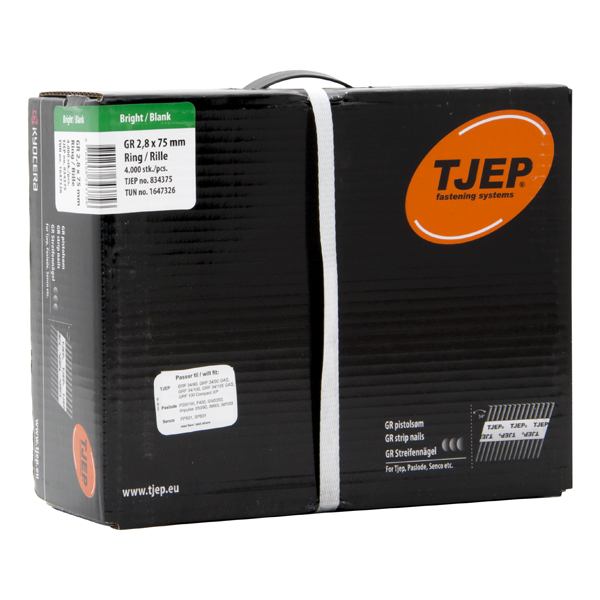 TJEP GR 28/75 Stripnagel D-Kop Ring 34° Blank, Jumbobox