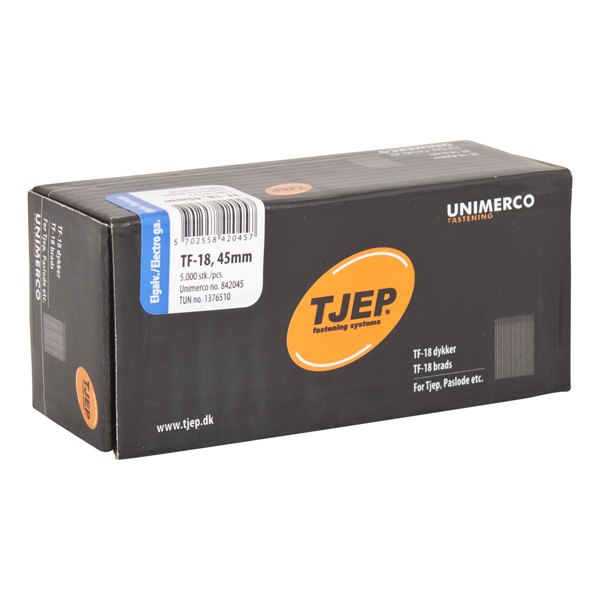 TJEP TF-18 Mini-Brads 45 mm 0° Verzinkt