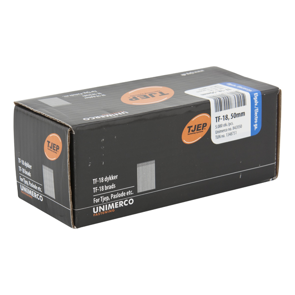 TJEP TF-18 Mini-Brads 50 mm 0° Verzinkt