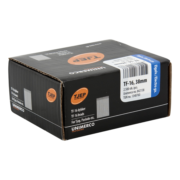 TJEP TF-16 Brads 38 mm 0° Verzinkt