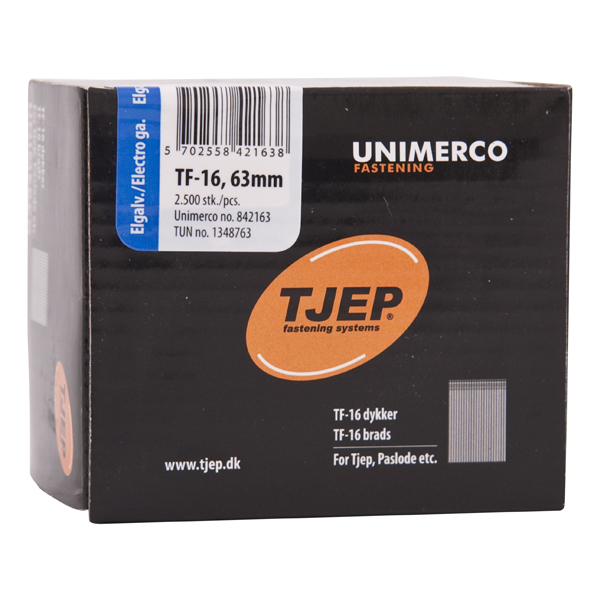 TJEP TF-16 Brads 63 mm 0° Verzinkt