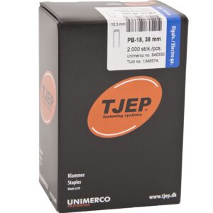 TJEP PB-18 Nieten L: 38 mm B: 10,3 mm Verzinkt